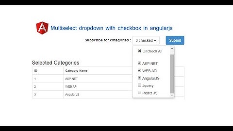 Multiselect dropdown with checkbox in angularjs