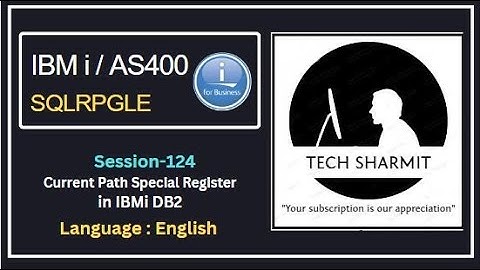 Current path Special register in db2 sql | SQLRPGLE | ibmi training | sqlrpgle as400 | ibmi db2 |