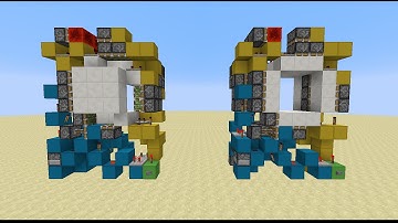 [1.7.9+] Smallest 3x3 Full Flush Door! [Tutorial]