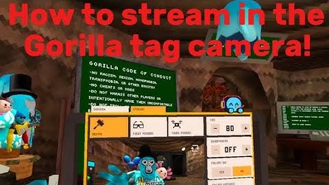 How to streaming in the gorilla tag ￼ camera mod￼￼ #gorillatag #godsofgravityvr #gorillatagvr 