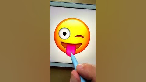 😜👅 Winking Face With Tongue Emoji #creative #emoji #procreate