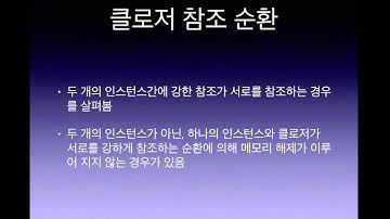 박교수의 Swift강좌21 - 클로저강한참조순환 (널널한 교수의 Swift 2) ft. Swift 코딩