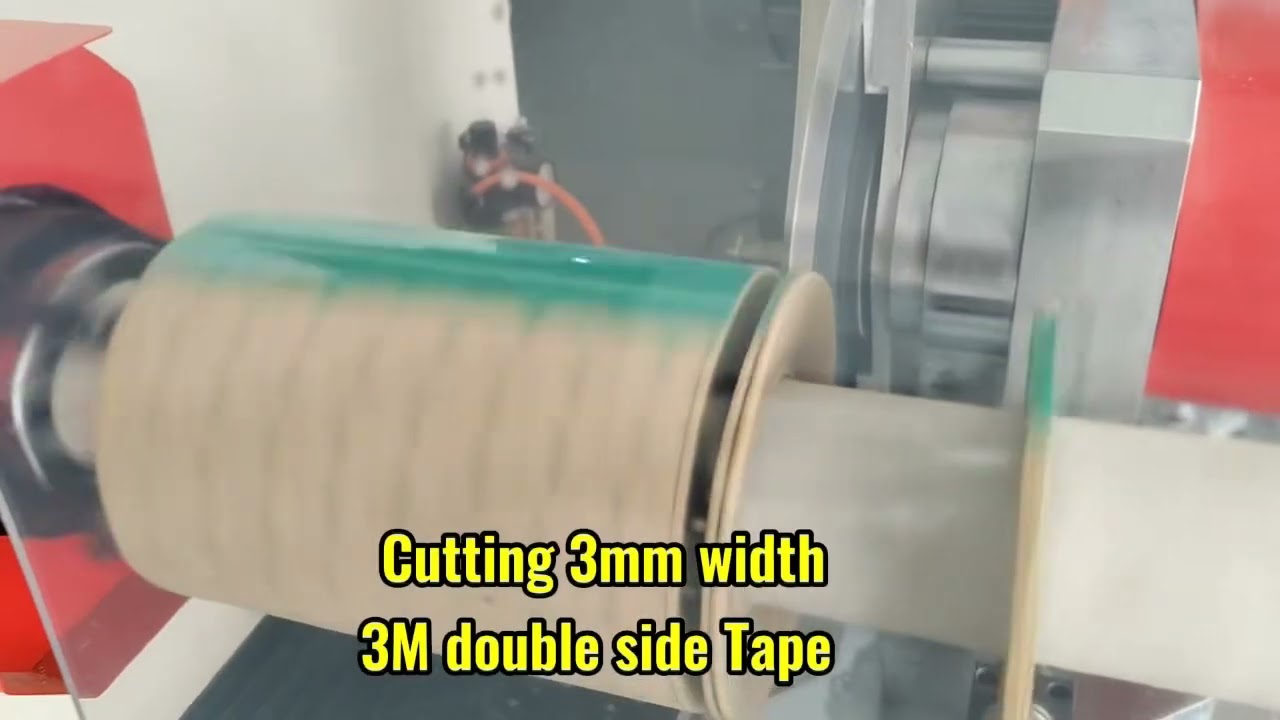 S300 Log Roll Slitter | 3mm Slitting of 3M Double-Sided Tape