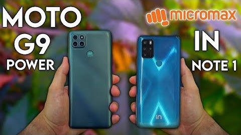 Motorola G9 Power vs Micromax IN Note 1 Full Comparison,Camera,Game | Best One Samrtphone in Hindi