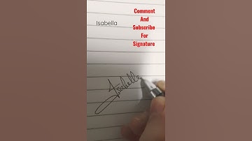 Isabella Signature #art #signature #shorts