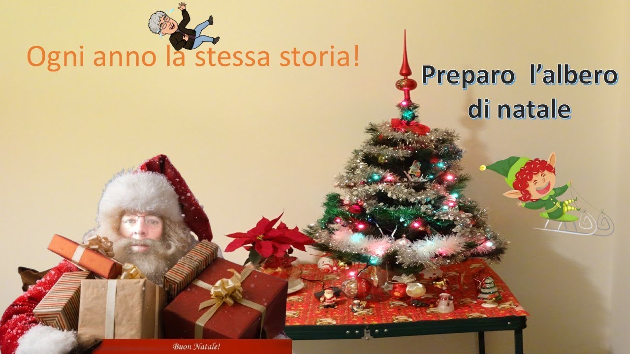 Preparo l'albero di natale. Come ogni anno