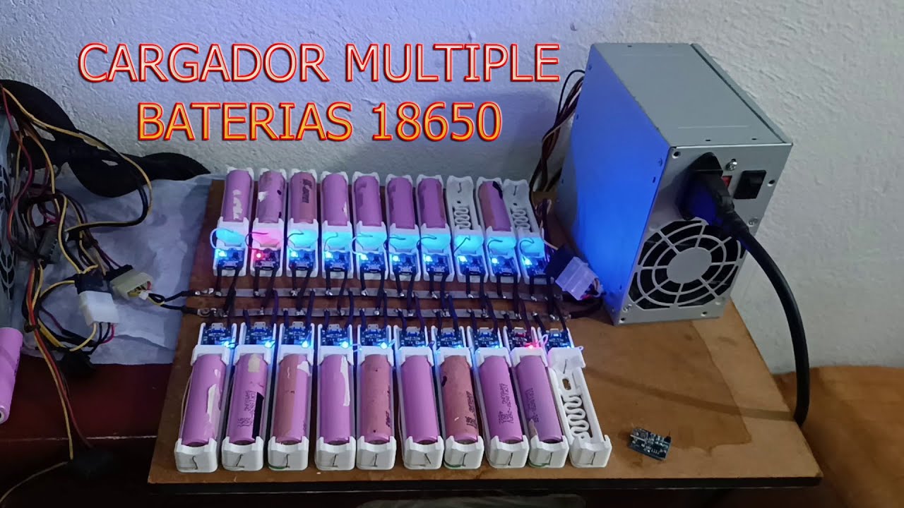 CARGADOR MÚLTIPLE BATERIAS 18650 !!! 