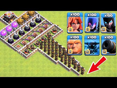 Who Can Survive This Difficult Trap on COC? Trap VS Troops #17