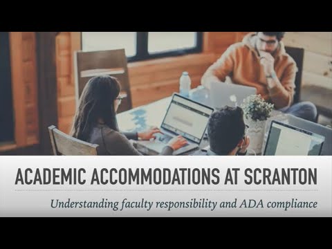 Academic Accommodations at Scranton - YouTube