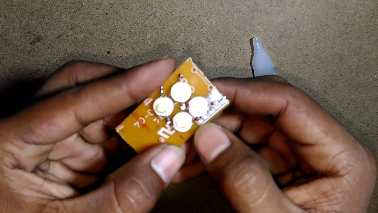 Homemade mini usb led light.. Usb flash light making