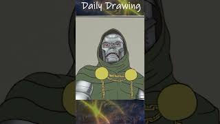 Daily drawing comic page Doom