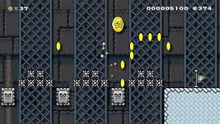 [ESMW] W1-C Morton's SpikyCastle by [CMM] 🍄 Super Mario Maker 2 ✹Switch✹ #baq