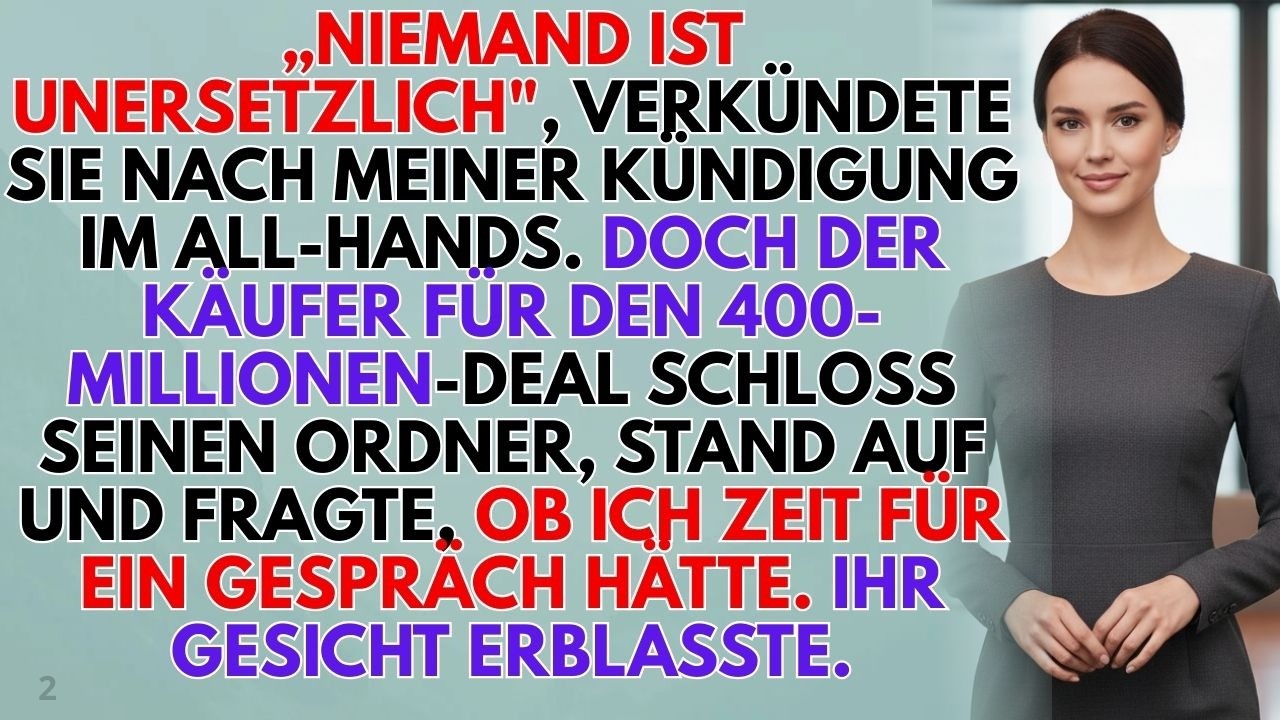 Öffentlich gefeuert? So zerstörte ich ihre 400-Millionen-Übernahme 💼🔥 | #BüroRache