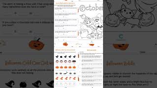 Halloween Activities Worksheets