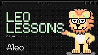 Leo Lessons Episode 1: How to Build Your First App in Aleo | Aleo Tutorials screenshot 3