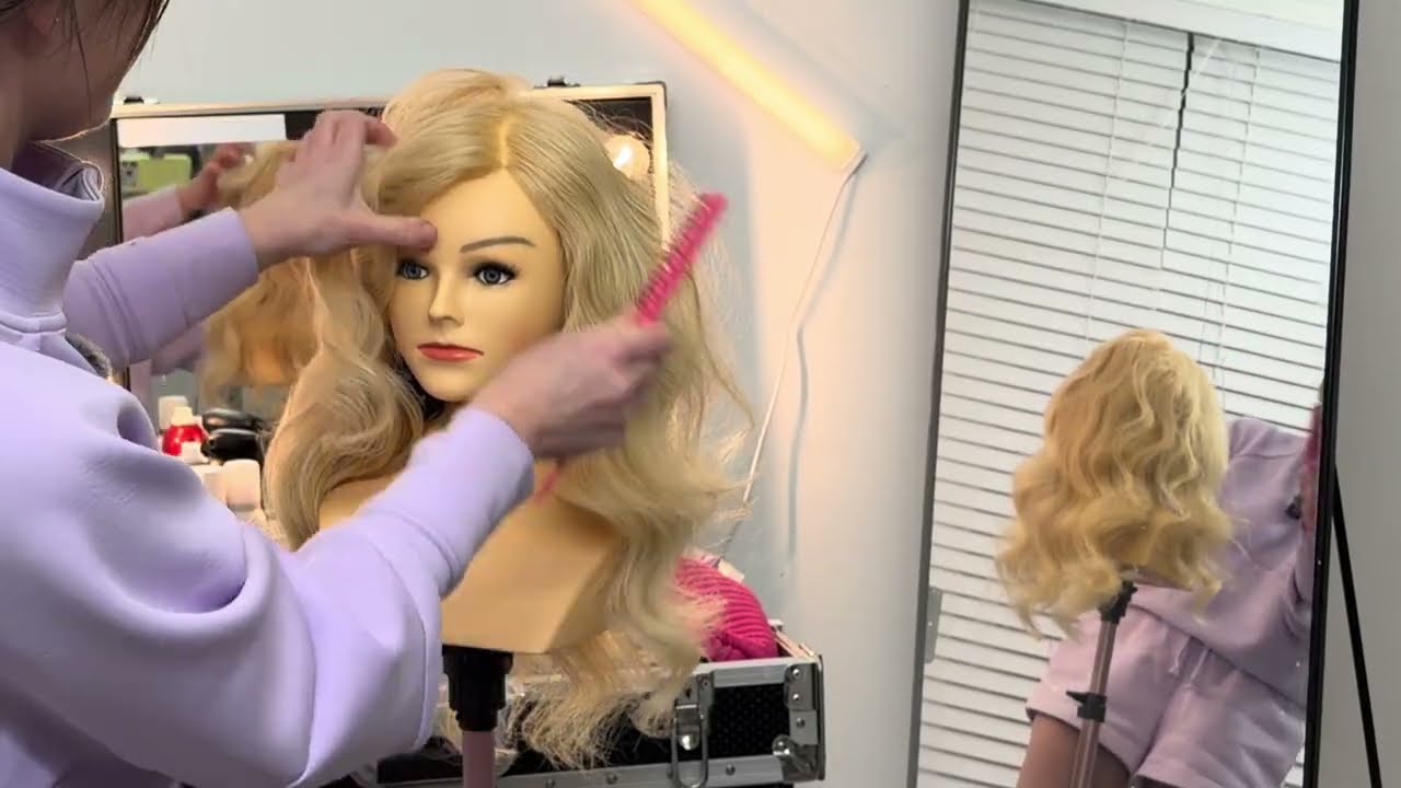 ASMR Finger Waves Tutorial w/ Hair Brush Tingles | 1920s Glam Sleep Hack