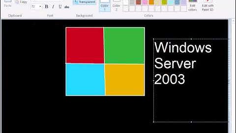 windows server 2003 animation in paint