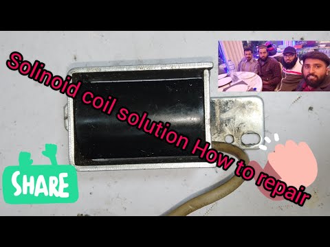 How to repair the Solinoid of single needle Auto Trimming machine Foot lifter or reverse coil