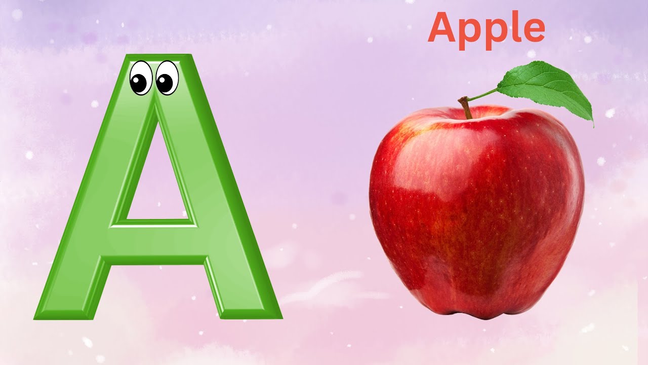 ABC Phonics Poem A for Apple, B for Ball Educational Fun for