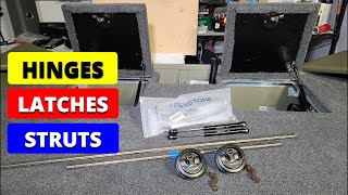 Installing Piano Hinges, Latches and Struts {Jon Boat To Bass Boat Conversion} Lowe 1448