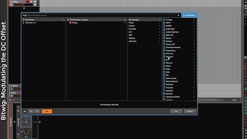 Bitwig Studio: Modulating The DC Offset