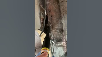 Harbor freight needle scaler - works well, but eventually cut all of this really rusty metal #k5