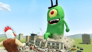 GIANT PLANKTON TRIES TO STEP ON ME!