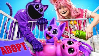 видео: Catnap поженился с KITTINAP! У Кэтнэпа есть котята! Крутые родительские хаки от Улыбающихся Зверьков картинка: Catnap поженился с KITTINAP! У Кэтнэпа есть котята! Крутые родительские хаки от Улыбающихся Зверьков