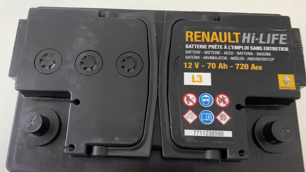 Надежный аккумулятор Renault Nissan: 12 В L3 70ah 720a
