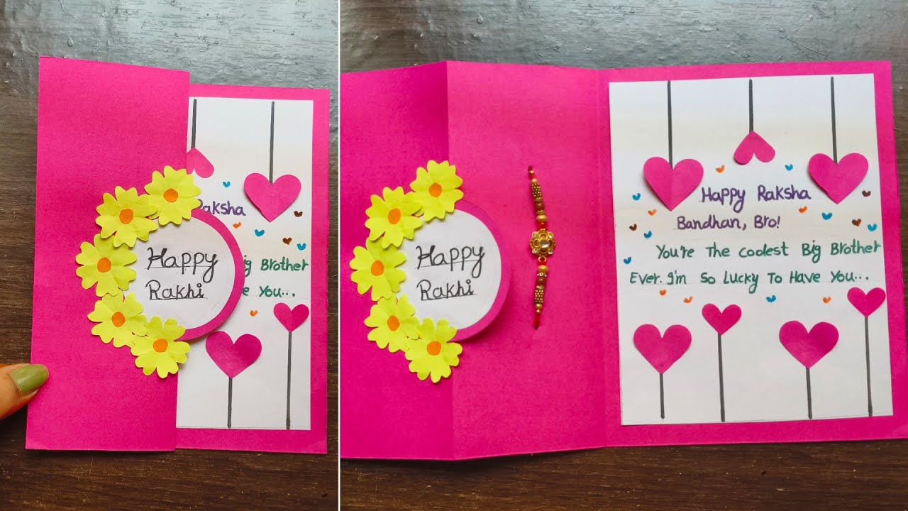 Beautiful & Easy Raksha Bandhan Greeting Card Ideas| Rakhi Card For Brother| Rakhi Special Craft