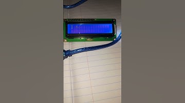 Display test using liquid crystal display in Arduino.