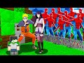 NARUTO E HINATA PROTEGE BEBÊ DE UM APOCALIPSE DE HOMEM ARANHA NO MINECRAFT!