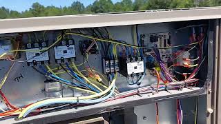 York 10 ton Commercial HVAC unit service.