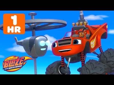 60 MINUTES of Blaze's Best FLYING Missions & Rescues! #3 w/ AJ | Blaze and the Monster Machines