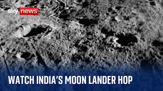 India's moon lander performs hop experiment screenshot 3