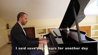 Save your tears - The Weeknd - Piano cover by Jesús Acebedo (with lyrics on screen)