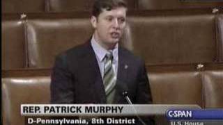 Rep. Patrick Murphy on Debt and Troop Pay Raises