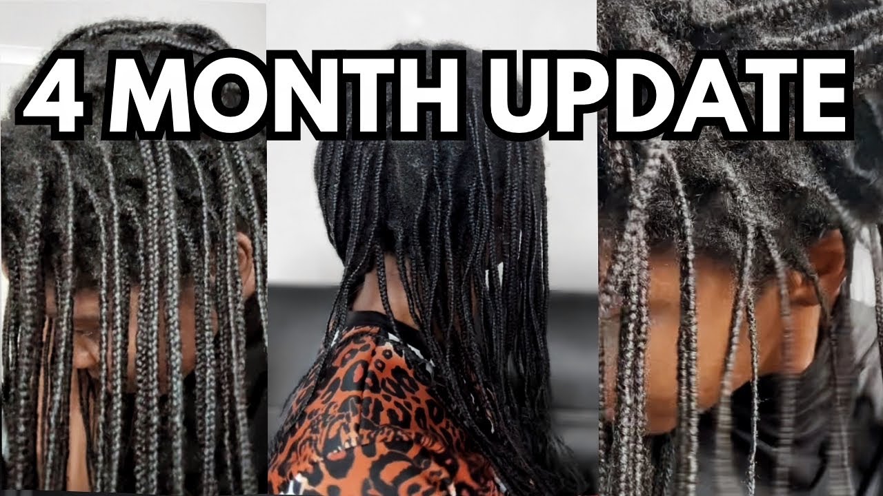 ОБНОВЛЕНИЕ: 6-МЕСЯЧНЫЙ ВЫЗОВ ПО ОТРОСТУ ВОЛОС | Мини-косички | Южноафриканский ютубер