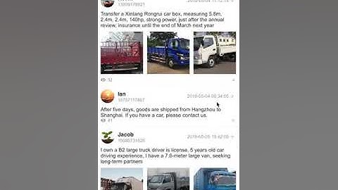 the video demo of freight-driver app