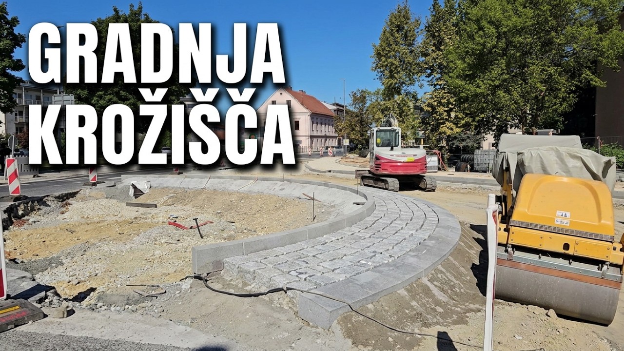 Napredek pri gradnji krožišča v Ljutomeru