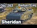 Sheridan, Obj. 263, Badger, Esq. | WOT Blitz Pro Replays