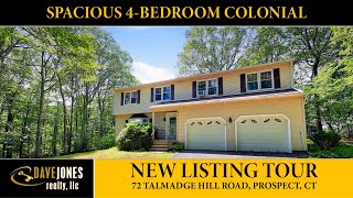 🏡 Spacious 4-Bedroom Colonial in Prospect, CT | 72 Talmage Hill Rd Tour
