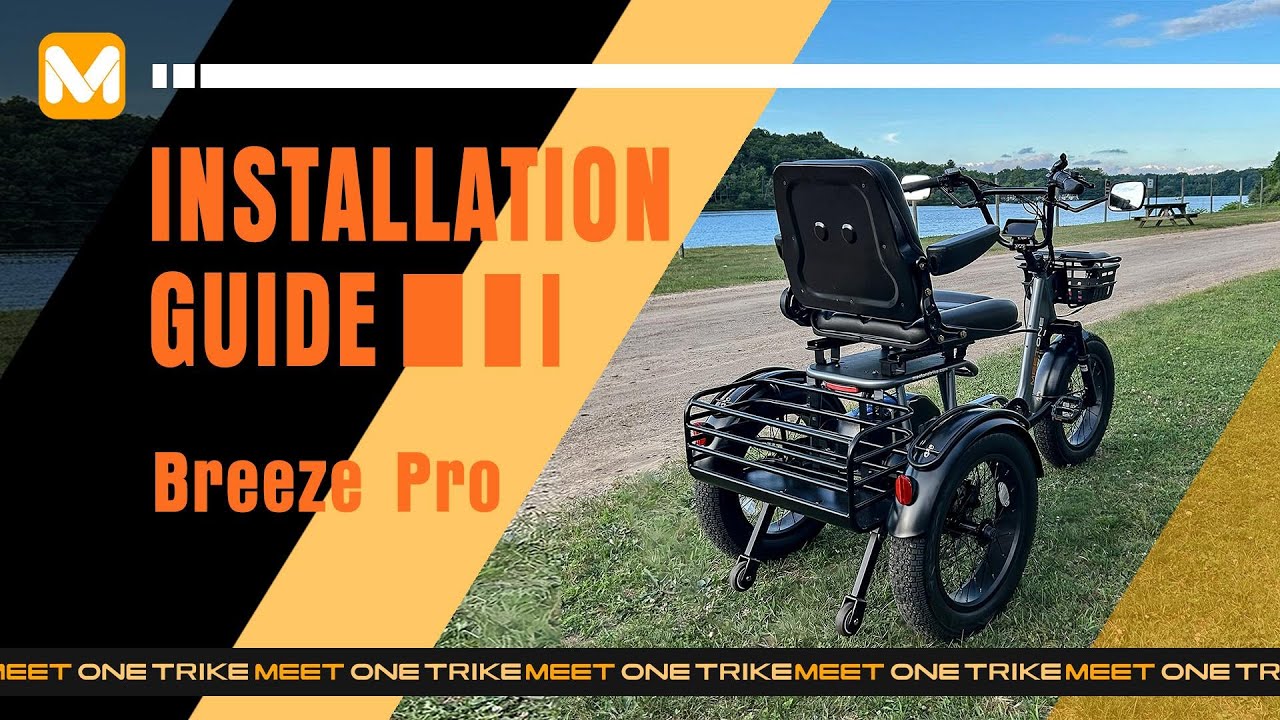 Встречайте электрический трёхколёсный велосипед One Breeze Pro Fat Tire — видео по сборке 2.0