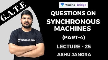L25: Important Questions on Synchronous Machines (Part-4) | Important Questions for GATE 2020