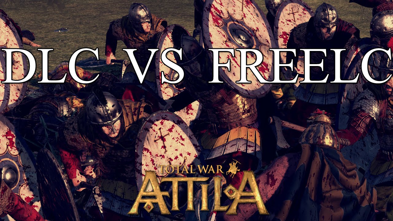 Suebi Champions vs Skutatoi and Bucellarii Guard Axemen - Total War Attila Patch 1.3 Mechanics