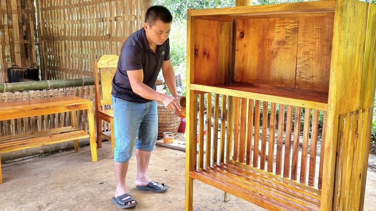 How to make kitchen cabinets from wood - improving farm life