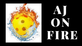AJ Catches Fire: 4.5+ pickleball men's double recreational game