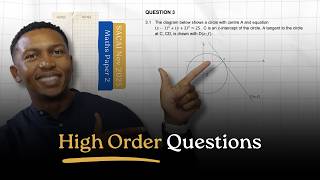 Analytical Geometry Circles Explained | SACAI 2025 Maths P2 Question 3 | High Order Question