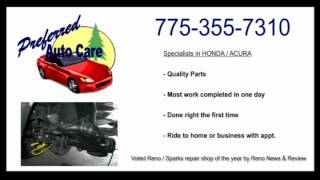 Honda Acura Repair Maintenance in Reno Sparks Preferred Auto Care.avi