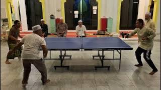 Sedutan Pertandingan Ping Pong Tertutup MBR 2024; Hj.Siswa/Edy Mus VS Japar/Omar